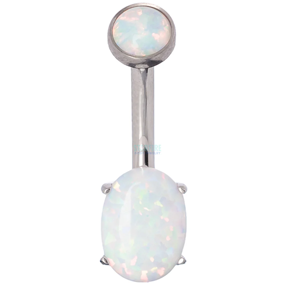 Oval-Cut Opal Cabochon Navel Curve - Image 2