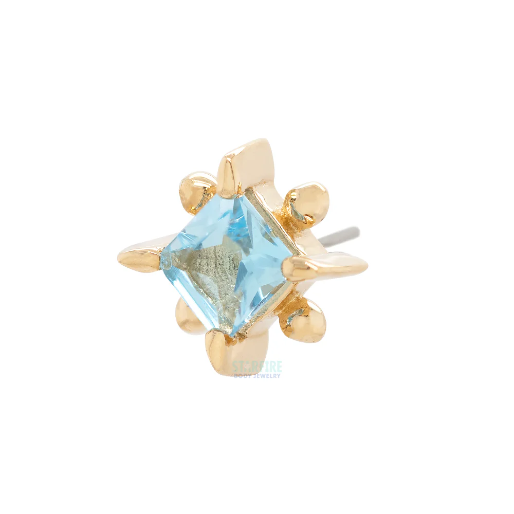 threadless: "Cassandra" End in Gold with Gemstone - Image 3