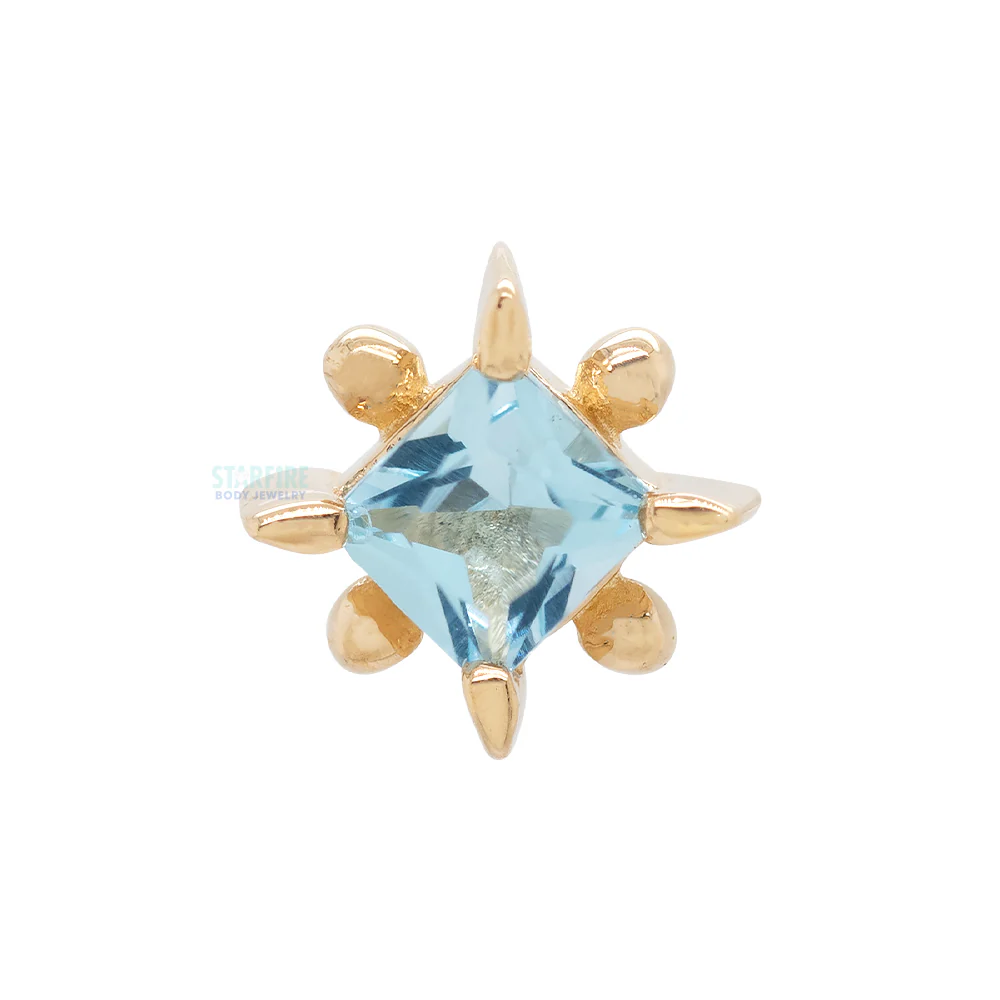 threadless: "Cassandra" End in Gold with Gemstone - Image 6