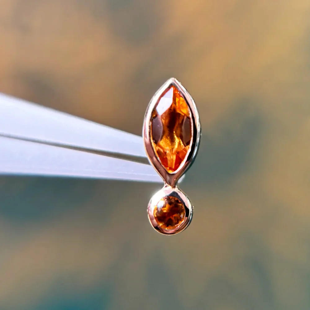 threadless: "Jan-Marie" End in Gold with Gemstones - Image 2