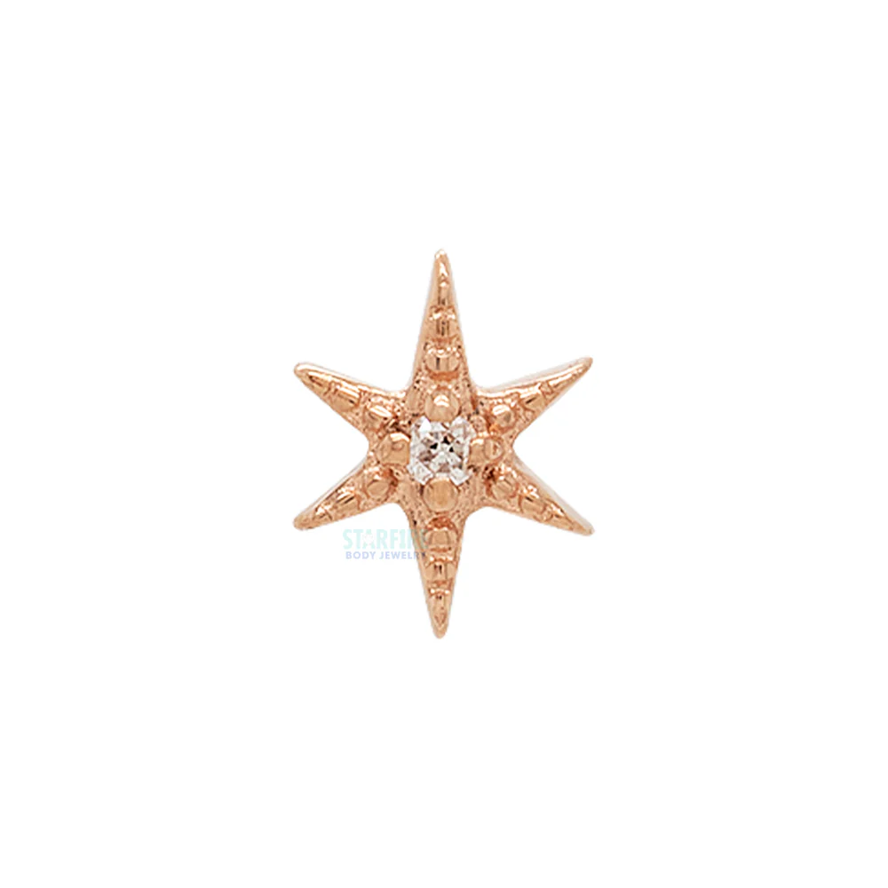 threadless: "Mayte" End in Gold with Diamond - Image 5