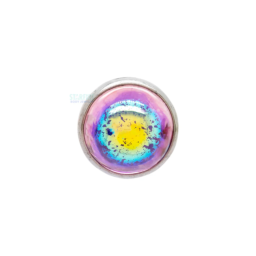 threadless: Bezel-Set Glass Cabochon End - 'Northern Lights Collection' - Image 5