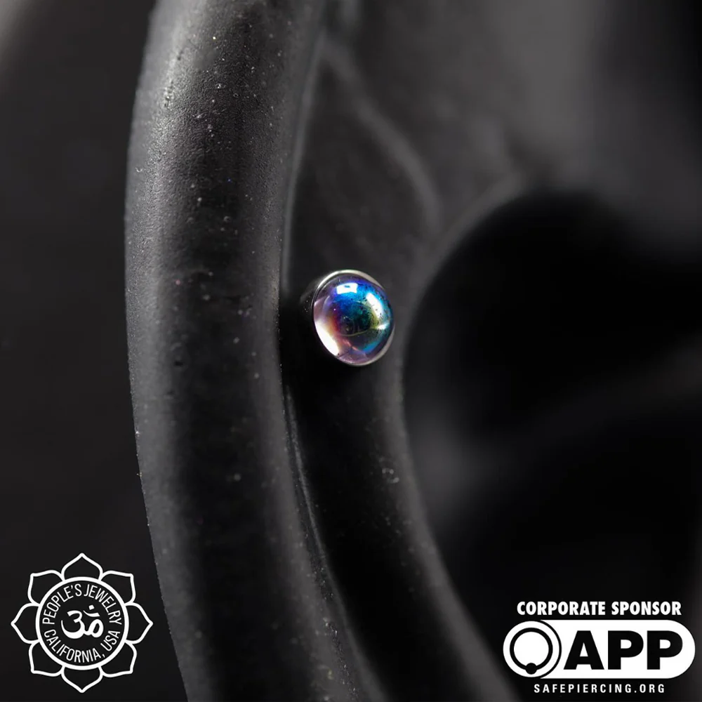 threadless: Bezel-Set Glass Cabochon End - 'Northern Lights Collection' - Image 6