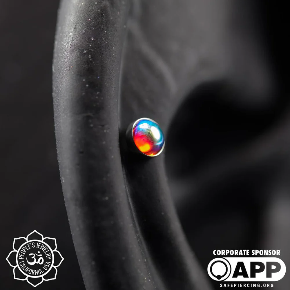 threadless: Bezel-Set Glass Cabochon End - 'Northern Lights Collection' - Image 7