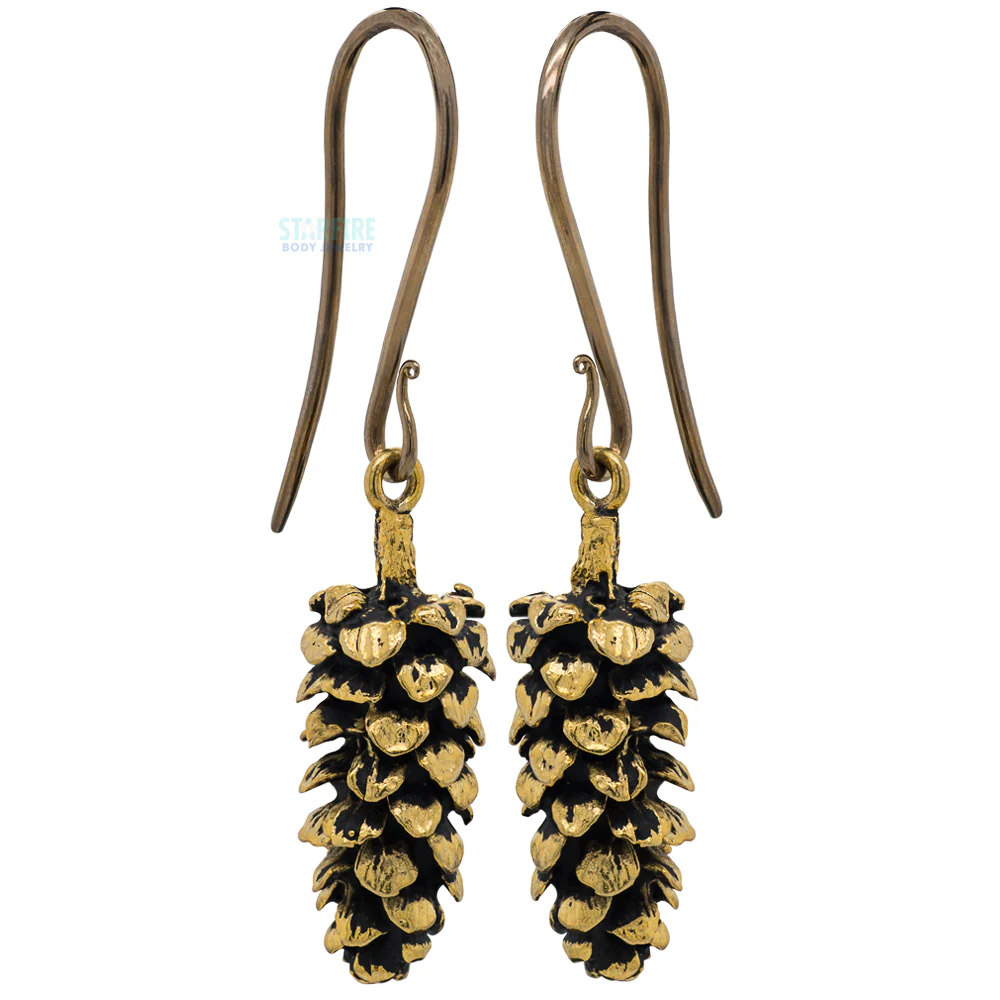 "Pine" For the Love of Pinecones Hoops