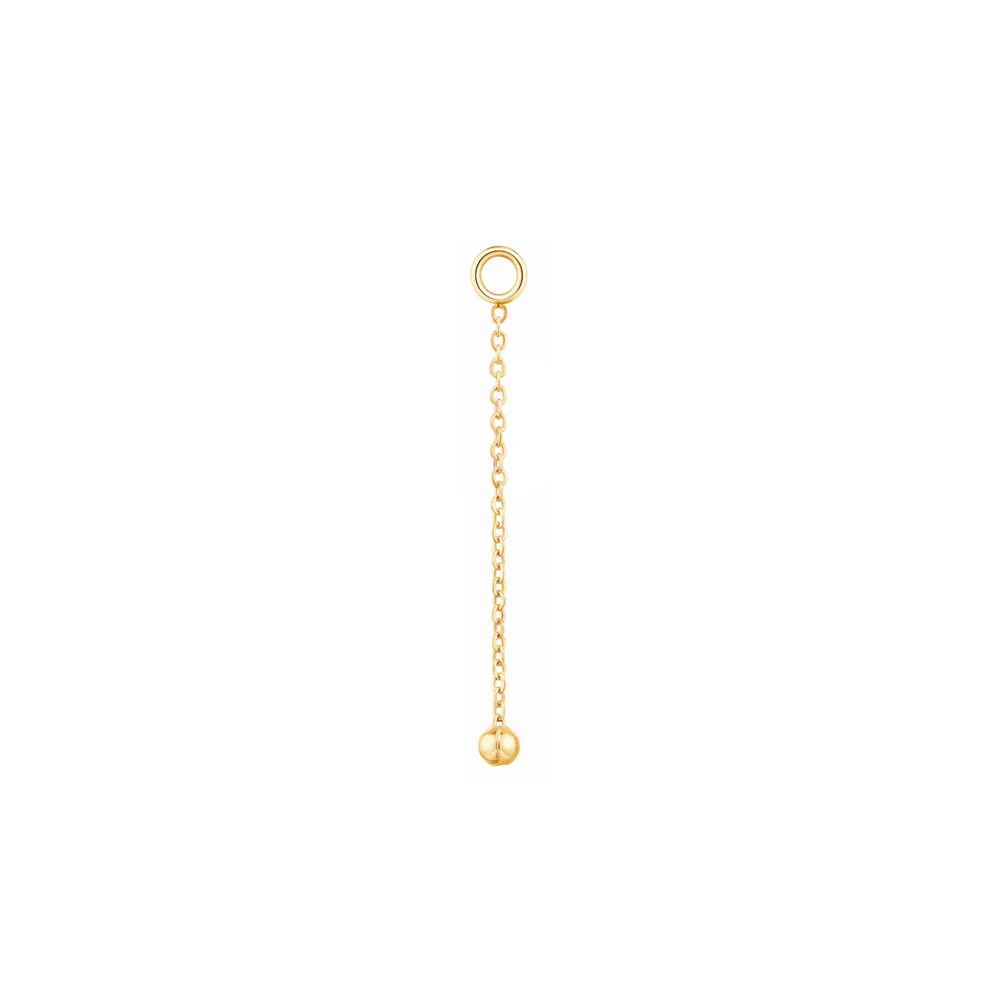 "Cute Bead" Chain Charm in Gold