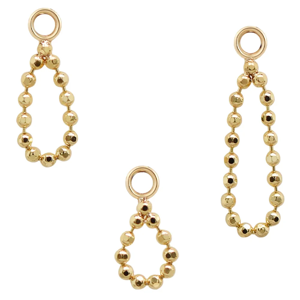 "Fancy Drop" Chain Charm in Gold