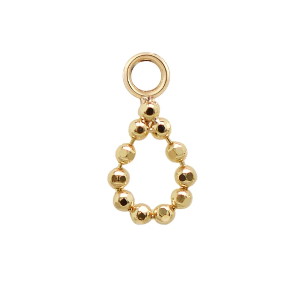 "Fancy Drop" Chain Charm in Gold - Image 2