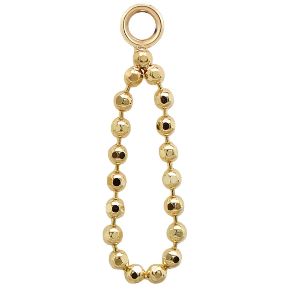 "Fancy Drop" Chain Charm in Gold - Image 4