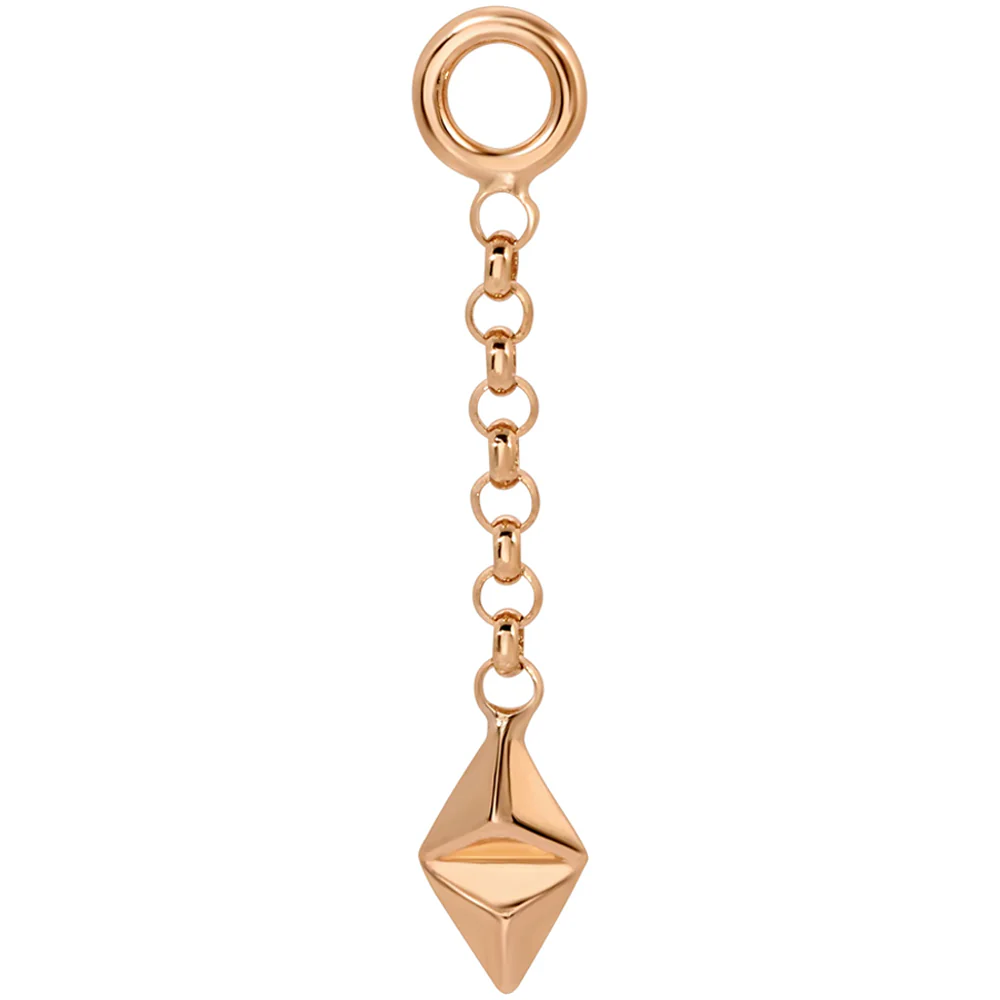 "Here" Chain Charm in Gold - Image 3