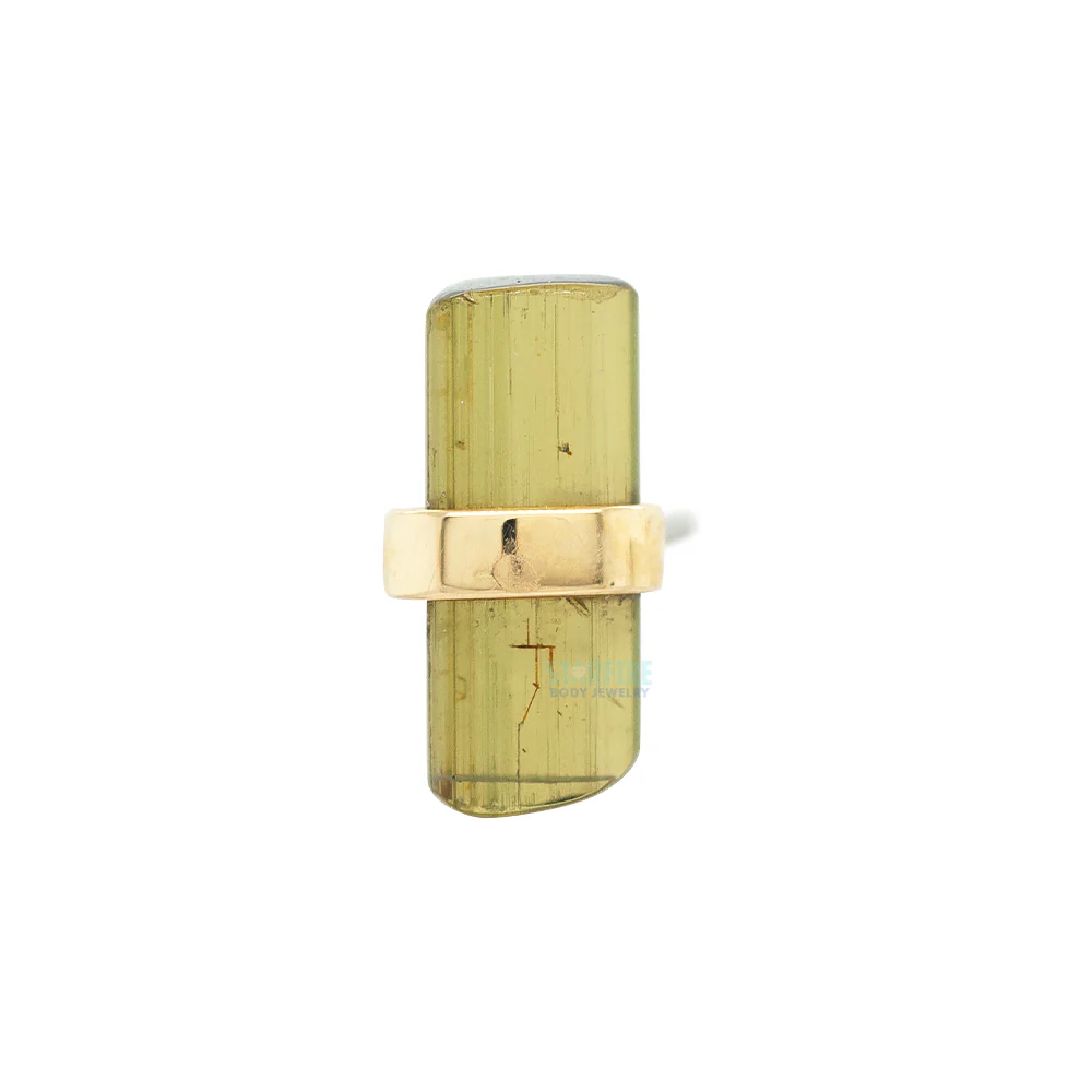 threadless: "Bound by Love" End in Gold with Natural Stone - Image 3