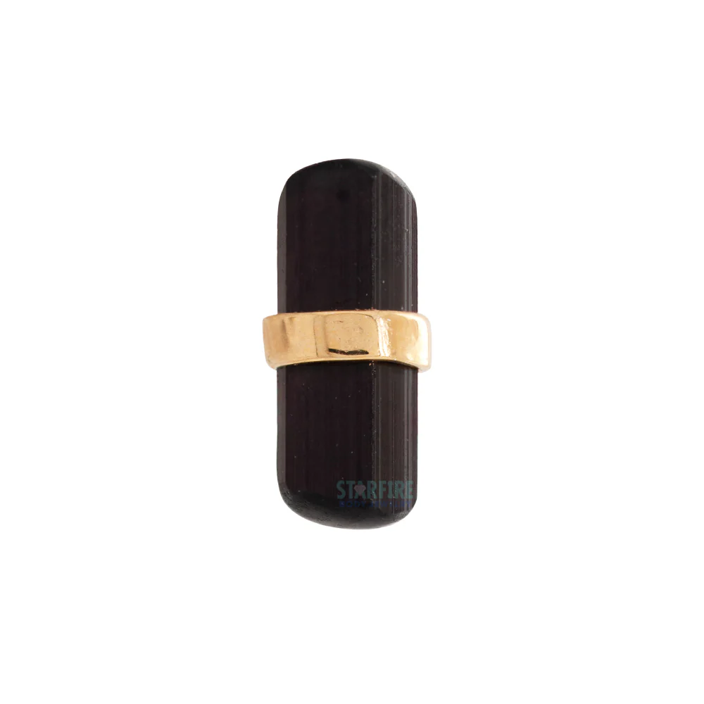threadless: "Bound by Love" End in Gold with Natural Stone - Image 4