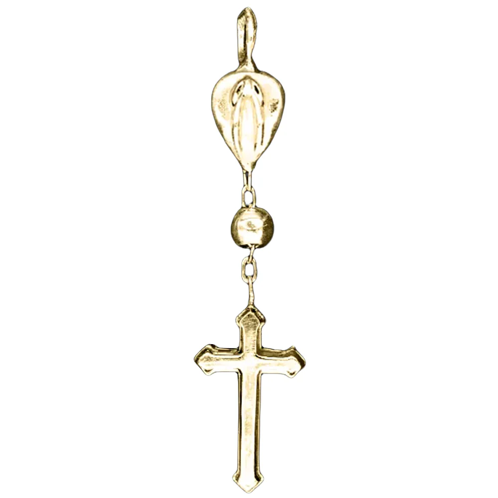 "Ave Maria" Charm in Gold - Image 2