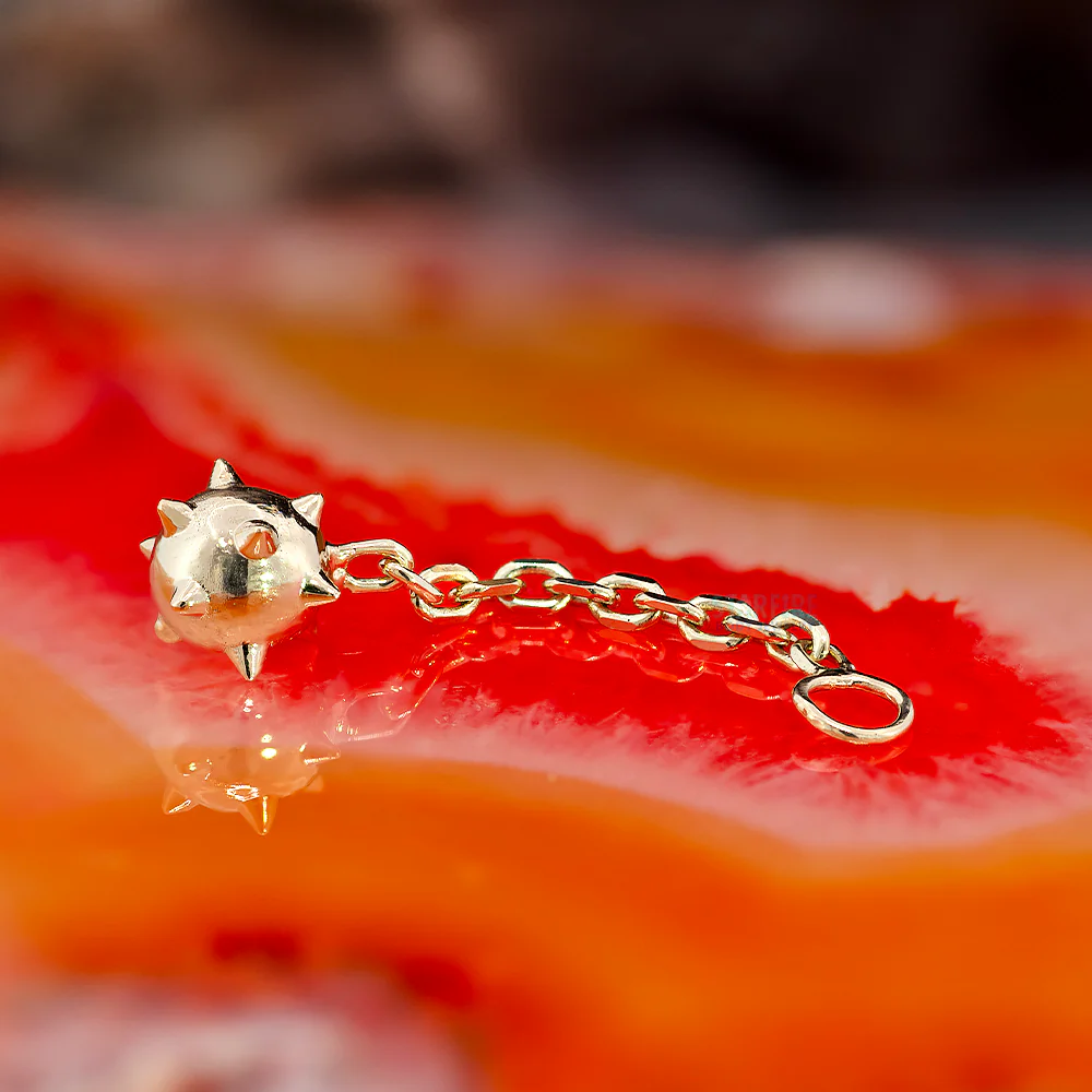 "The Algorithm" Chain Charm in Gold - Image 2