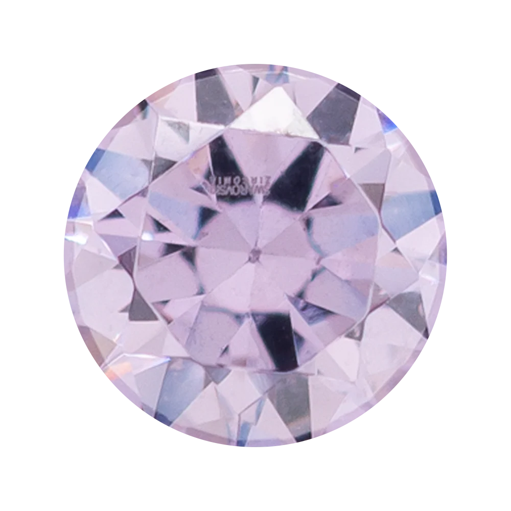 Single Gem Teardrop Eyelets with Brilliant-Cut Gem - Amethyst - Image 4