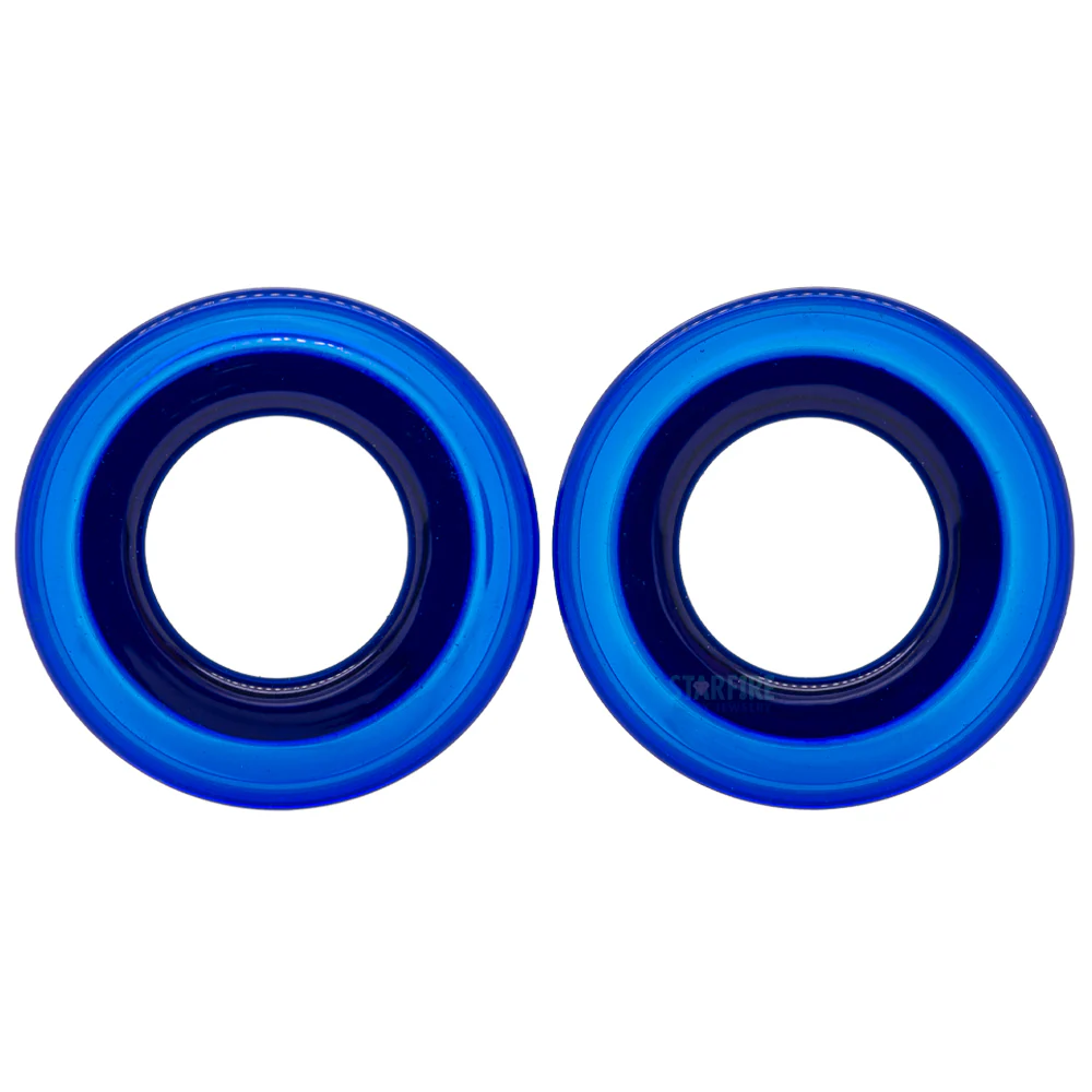 Soda Lime Bullet Holes (glass eyelets) - Cobalt - Image 3