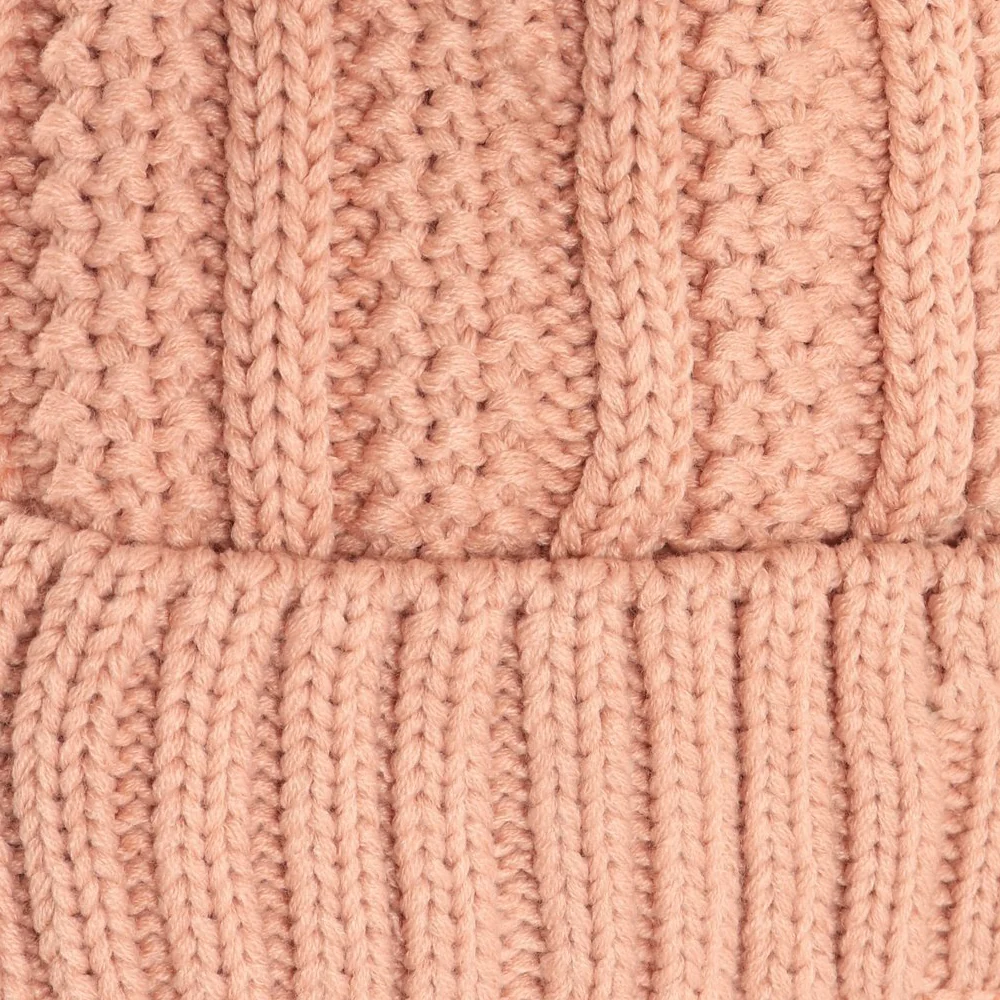 Starfire Fuzzy Lined Fur Pom CC Beanie - Image 15