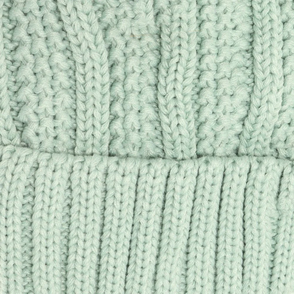 Starfire Kids Fuzzy Lined Fur Pom CC Beanie - Image 10