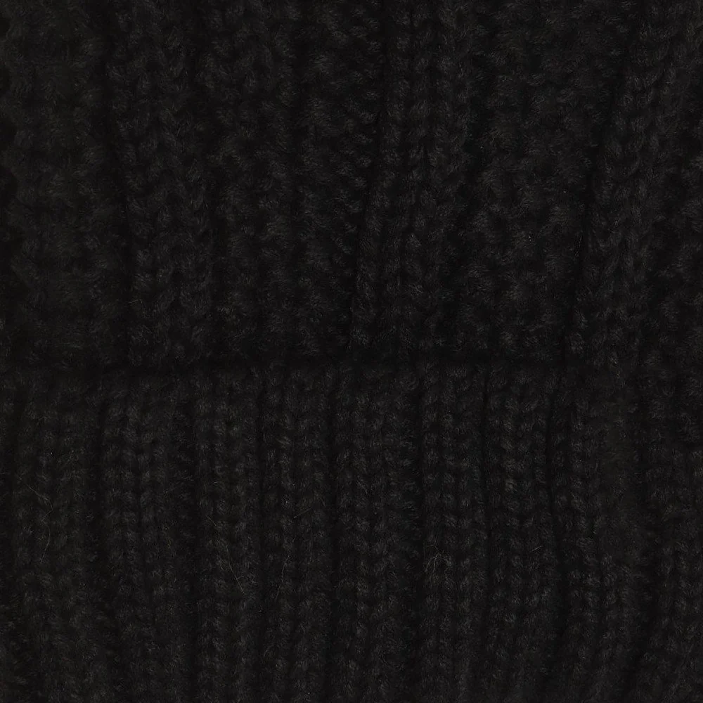 Starfire Kids Fuzzy Lined Fur Pom CC Beanie - Image 2