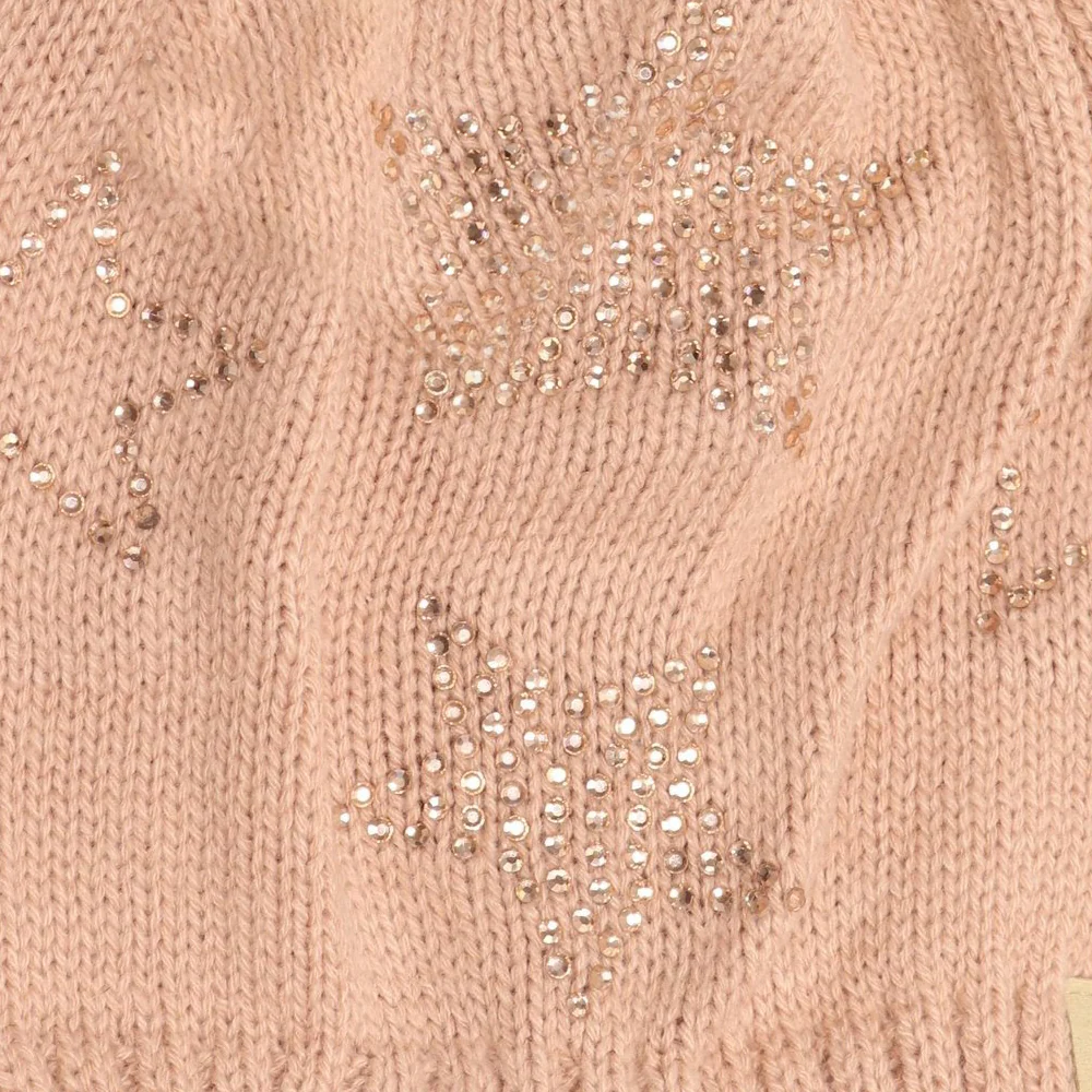 Starfire Kids Rhinestone Star Fur Pom CC Beanie - Image 6