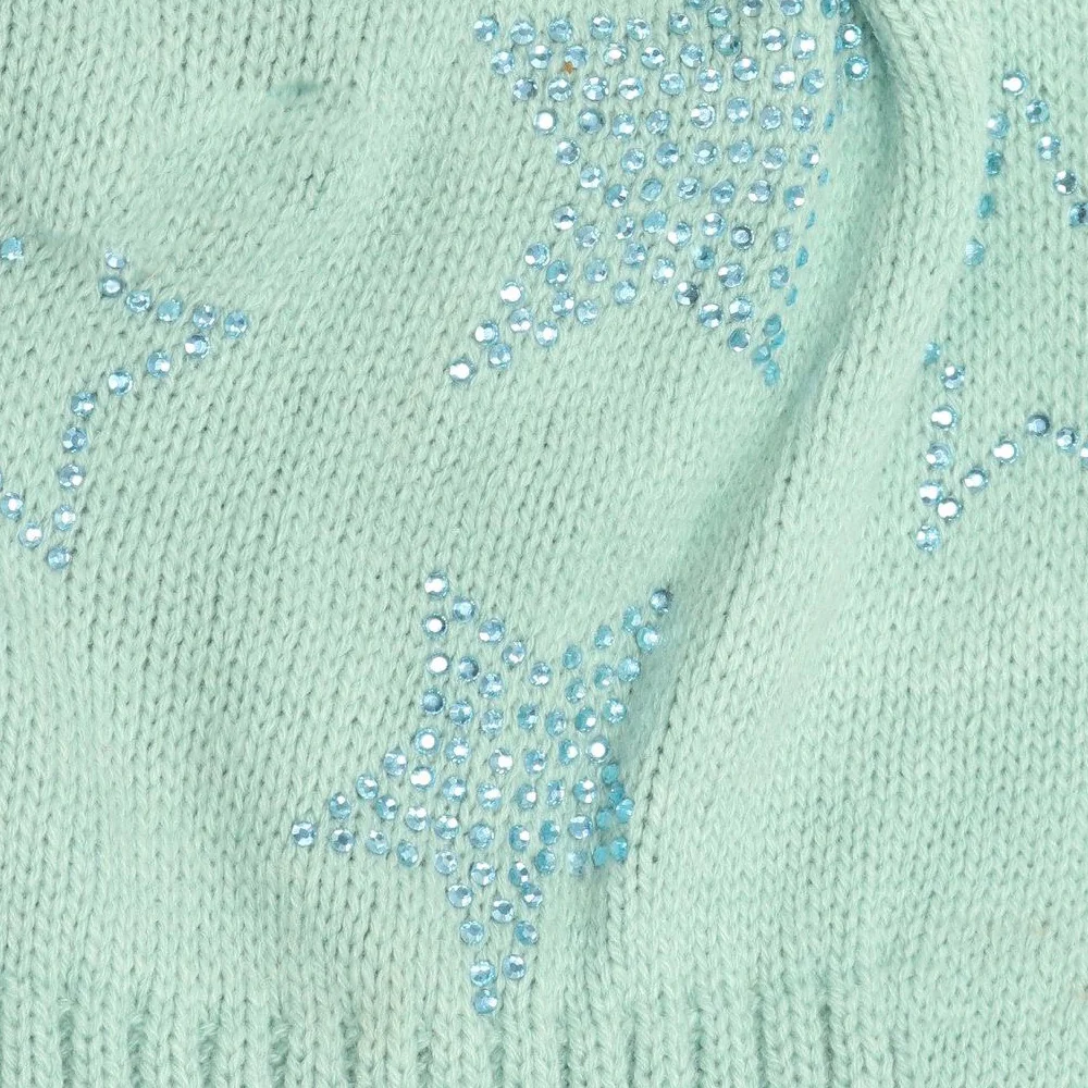 Starfire Kids Rhinestone Star Fur Pom CC Beanie - Image 7