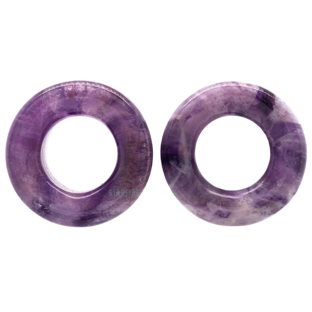 Stone Double Flare Eyelets - Amethyst - Image 3