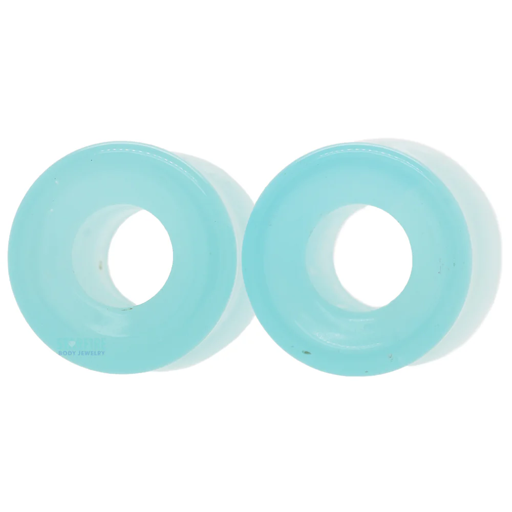 Stone Double Flare Eyelets - Mint Opalite - Image 2