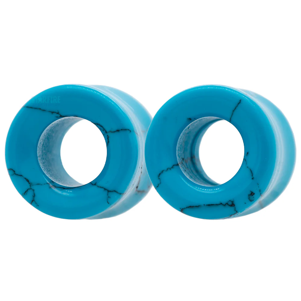 Stone Double Flare Eyelets - Turquoise - Image 2