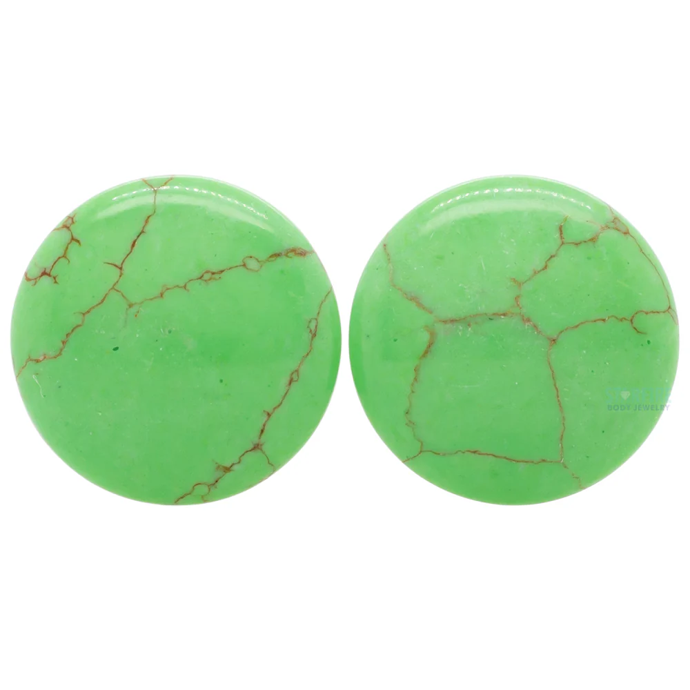 Stone Plugs - Light Green Turquoise - Image 3