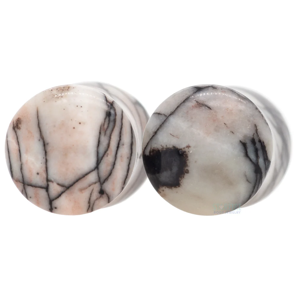 Stone Plugs - Picasso Jasper - Image 2