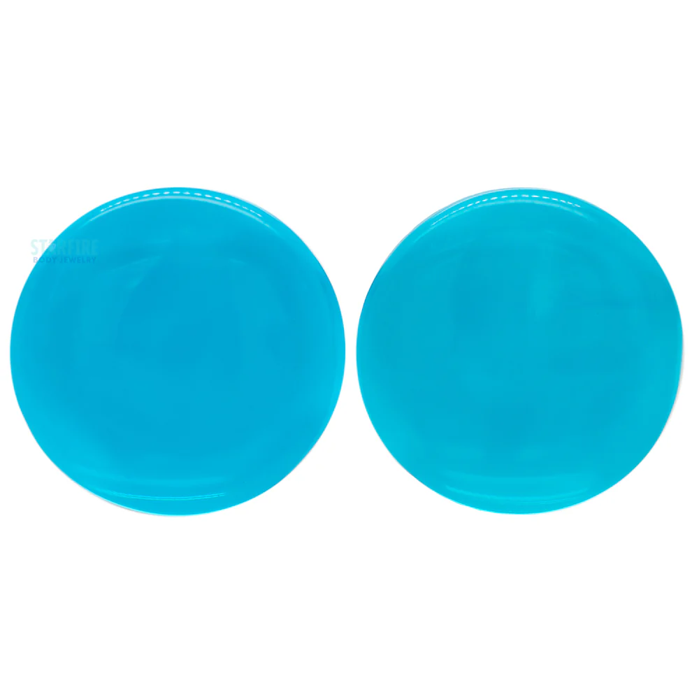 Stone Plugs - Sapphire Blue Quartz - Image 2