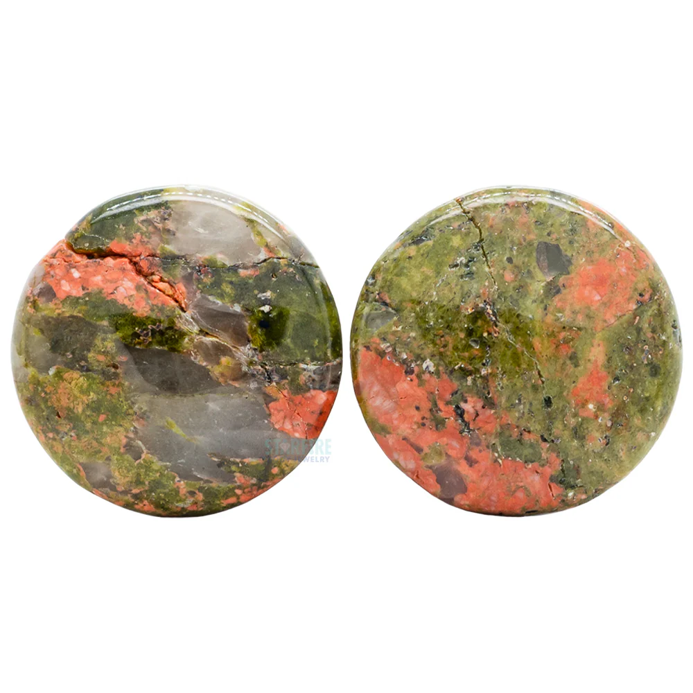 Stone Plugs - Unakite - Image 3