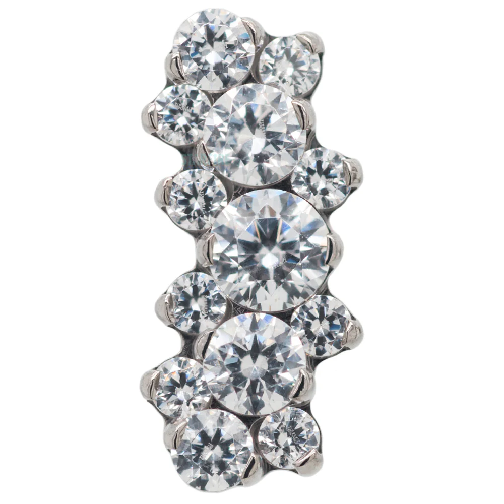 "Suprium" #5 Faceted Gem Cluster on Flatback - Image 4