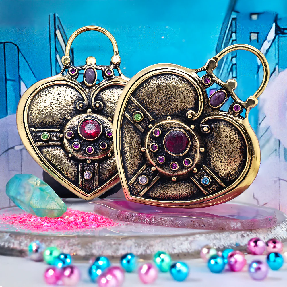 "Cosmic Heart Compact" Weights with Gemstones - Image 2