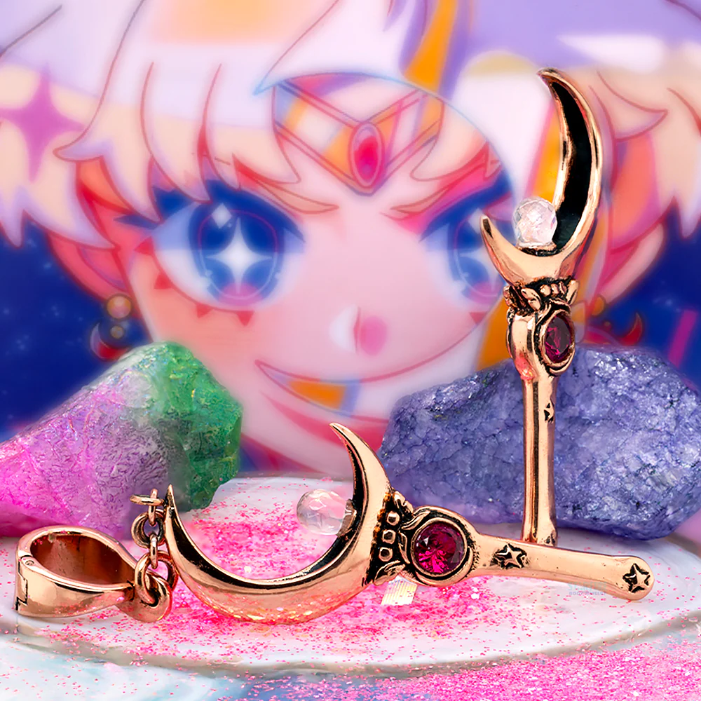 "Moon Sticks" Weights with Gemstones - Image 2