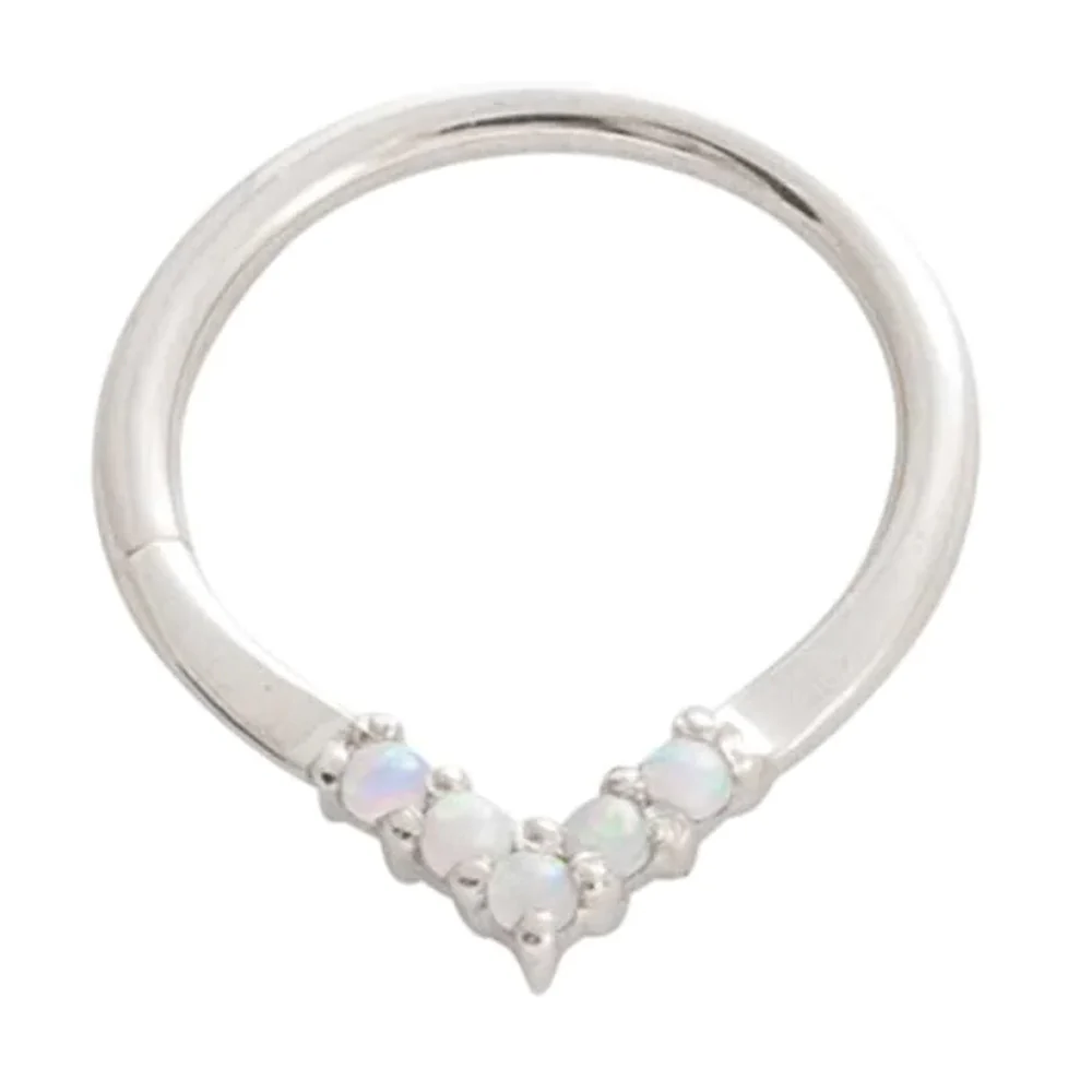 "Apex" Continuous Ring in Gold with Gemstones - 16 ga. - Image 10