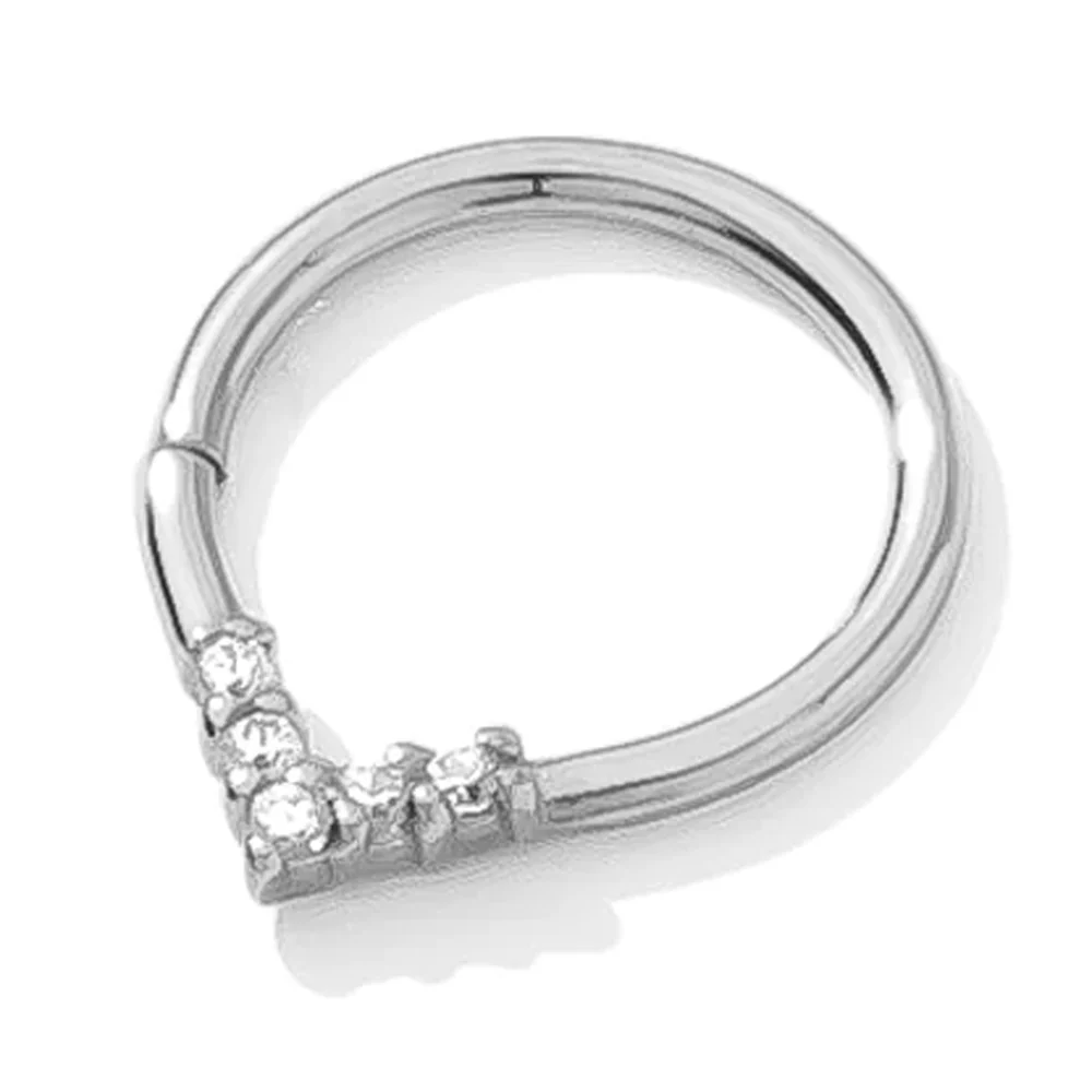 "Apex" Continuous Ring in Gold with Gemstones - 18 ga. - Image 2