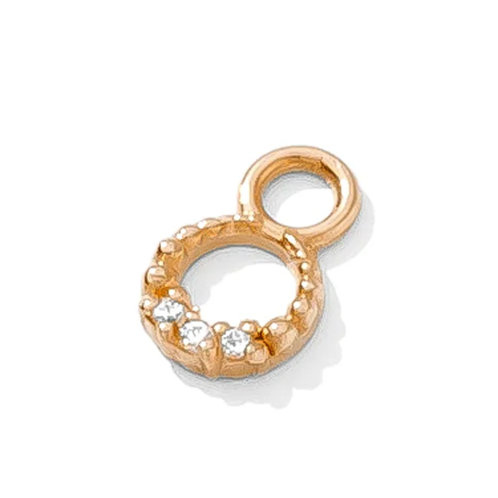 "Athena" Charm in Gold with Gemstones - Image 2
