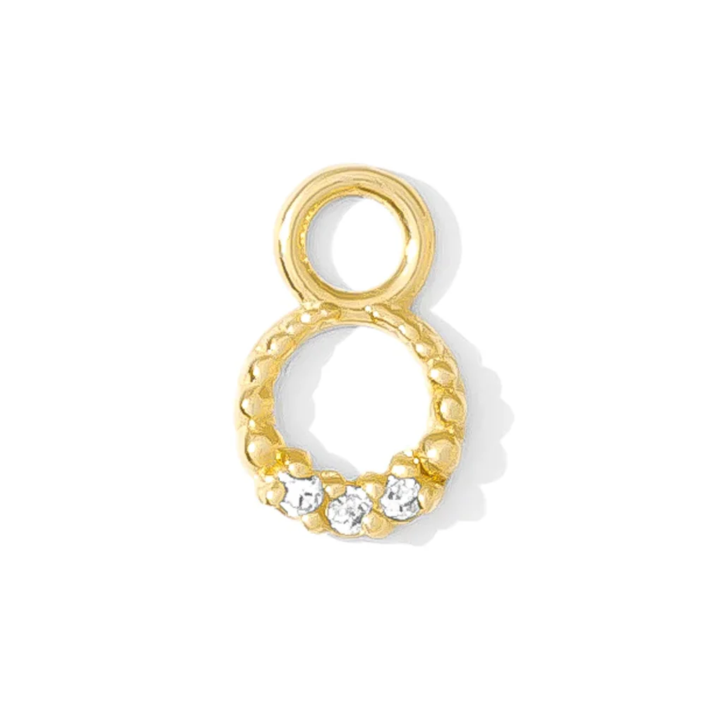 "Athena" Charm in Gold with Gemstones - Image 3