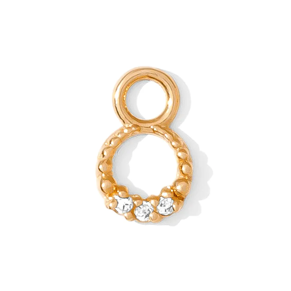 "Athena" Charm in Gold with Gemstones - Image 5