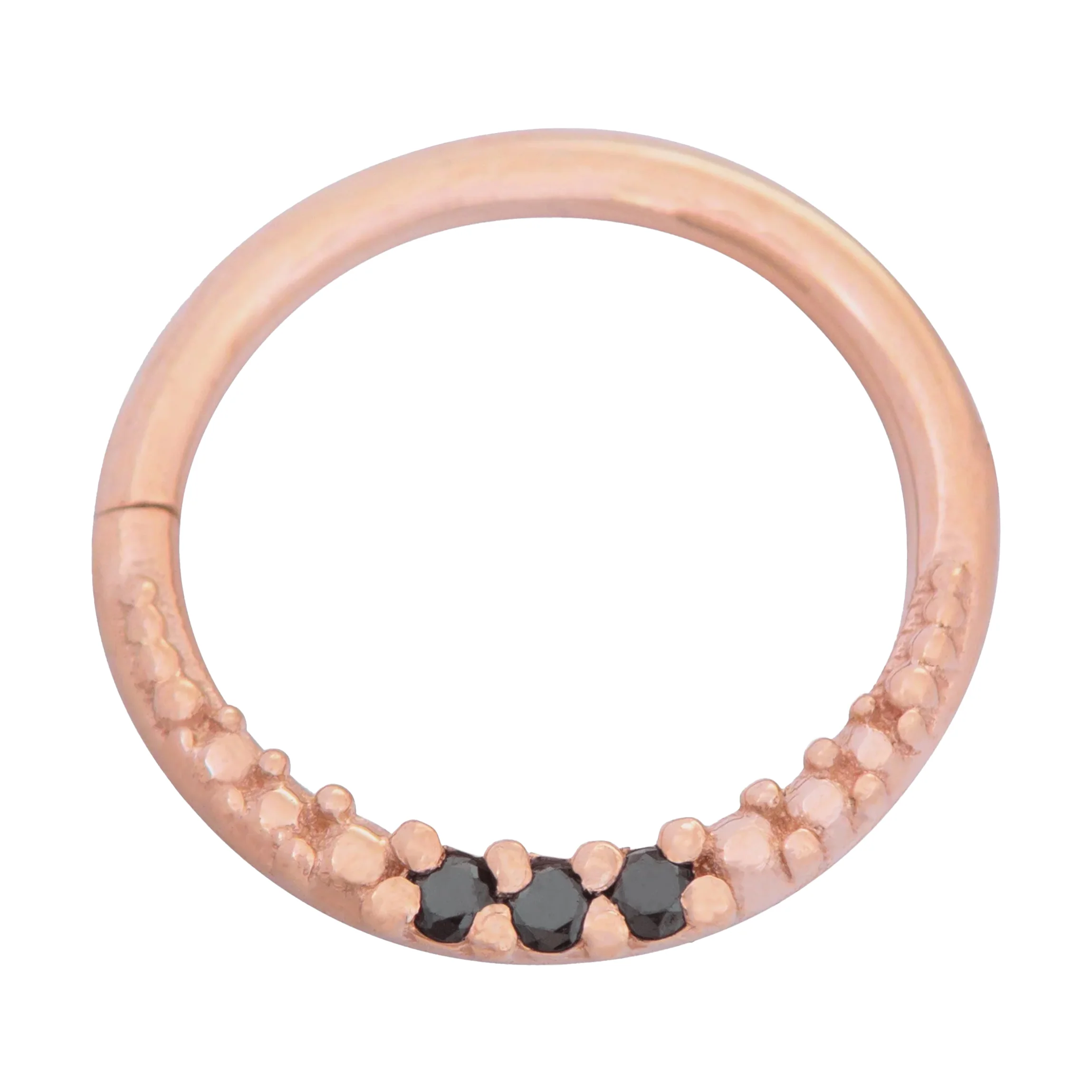 "Athena" Continuous Ring in Gold with Gemstones - Image 10