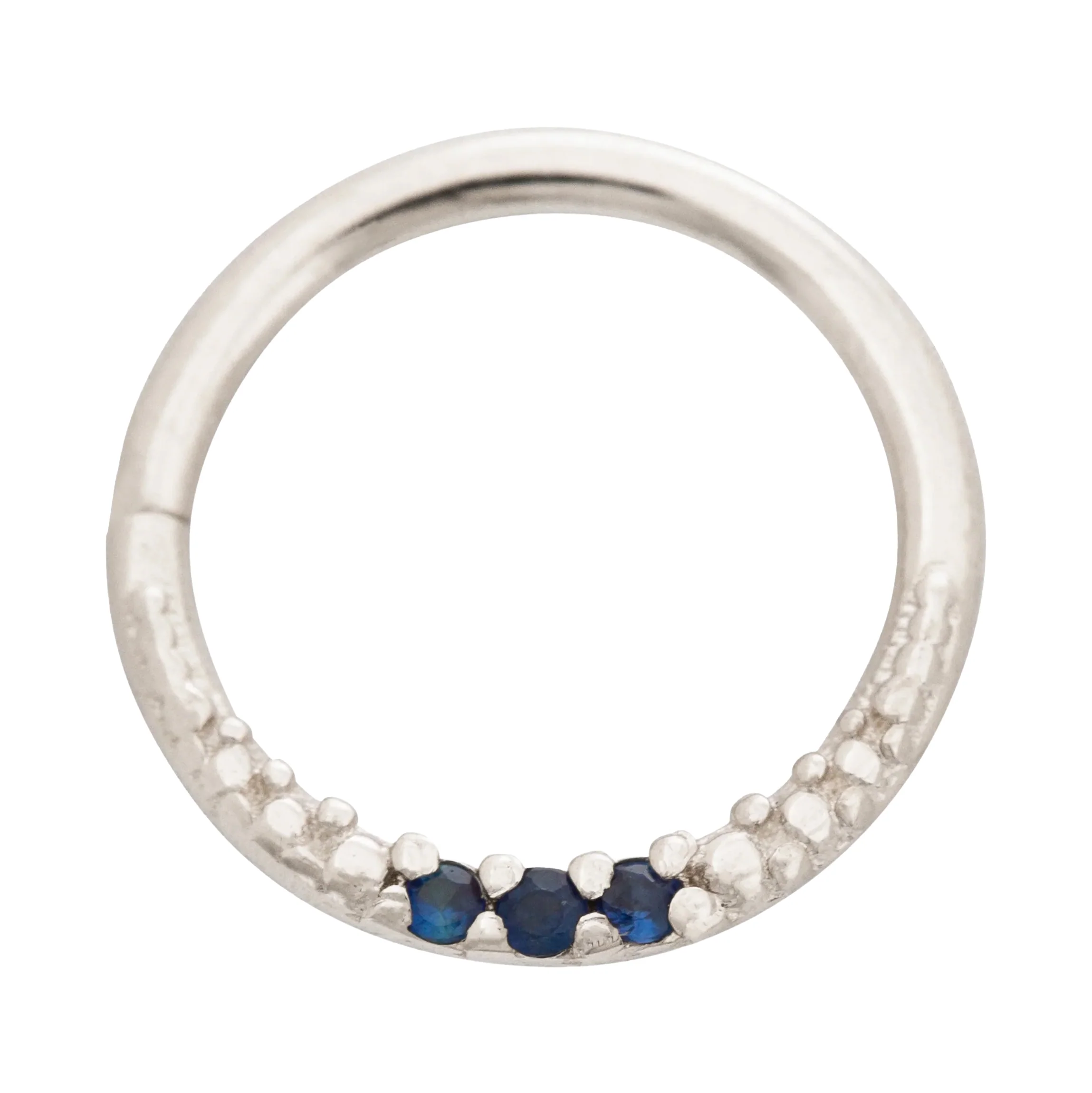 "Athena" Continuous Ring in Gold with Gemstones - Image 11
