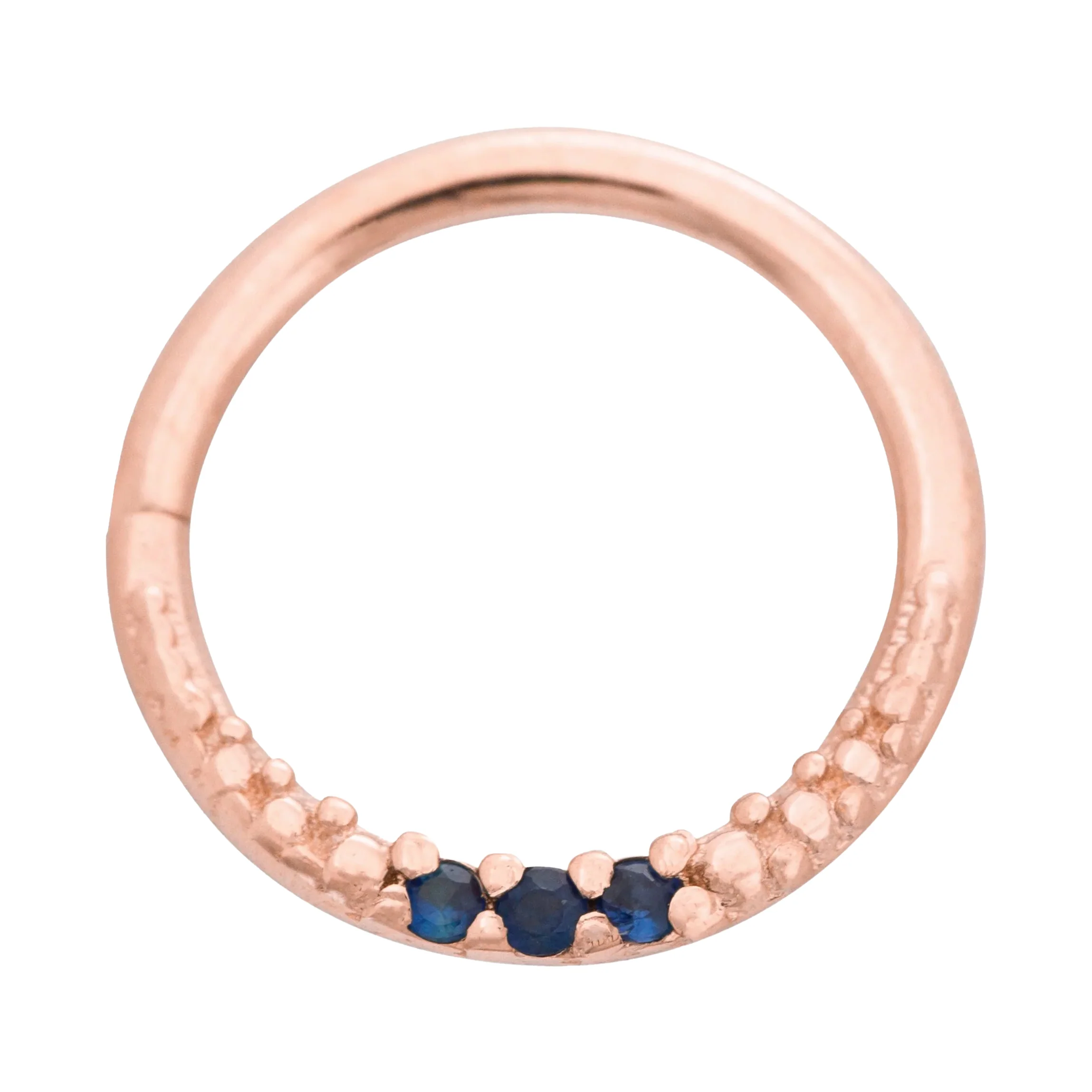 "Athena" Continuous Ring in Gold with Gemstones - Image 12