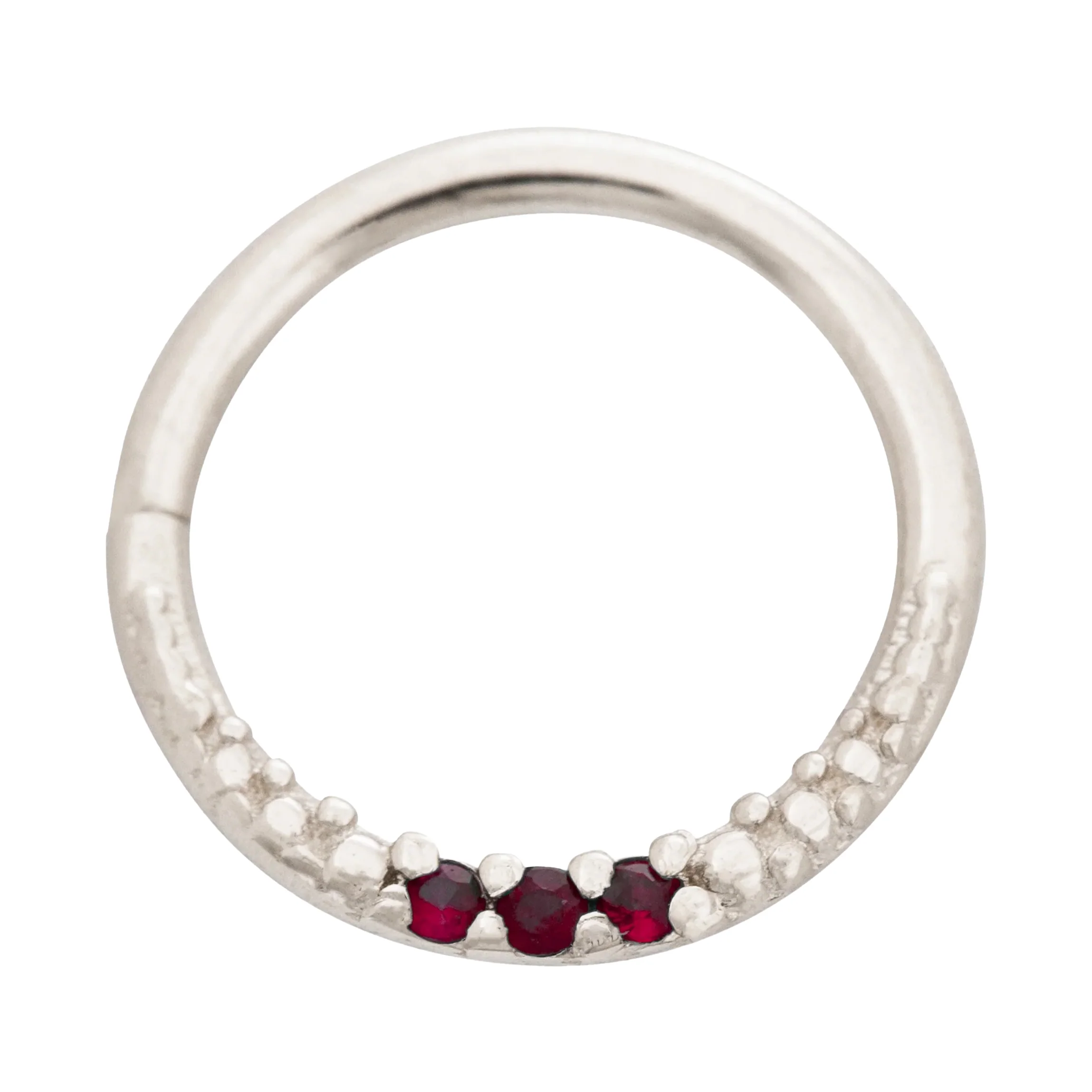 "Athena" Continuous Ring in Gold with Gemstones - Image 14