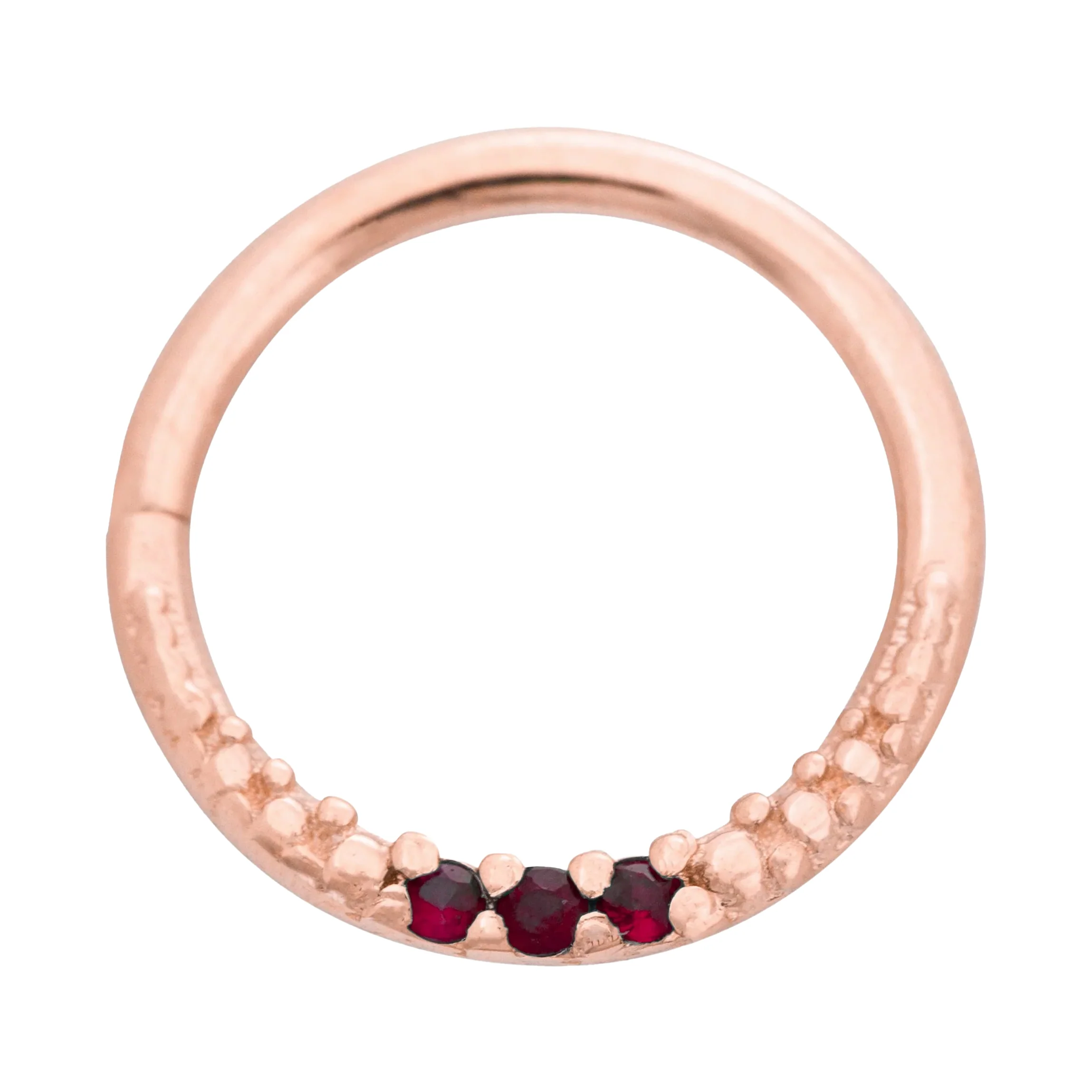 "Athena" Continuous Ring in Gold with Gemstones - Image 15