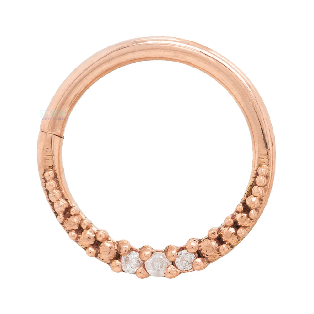 "Athena" Continuous Ring in Gold with Gemstones - Image 5