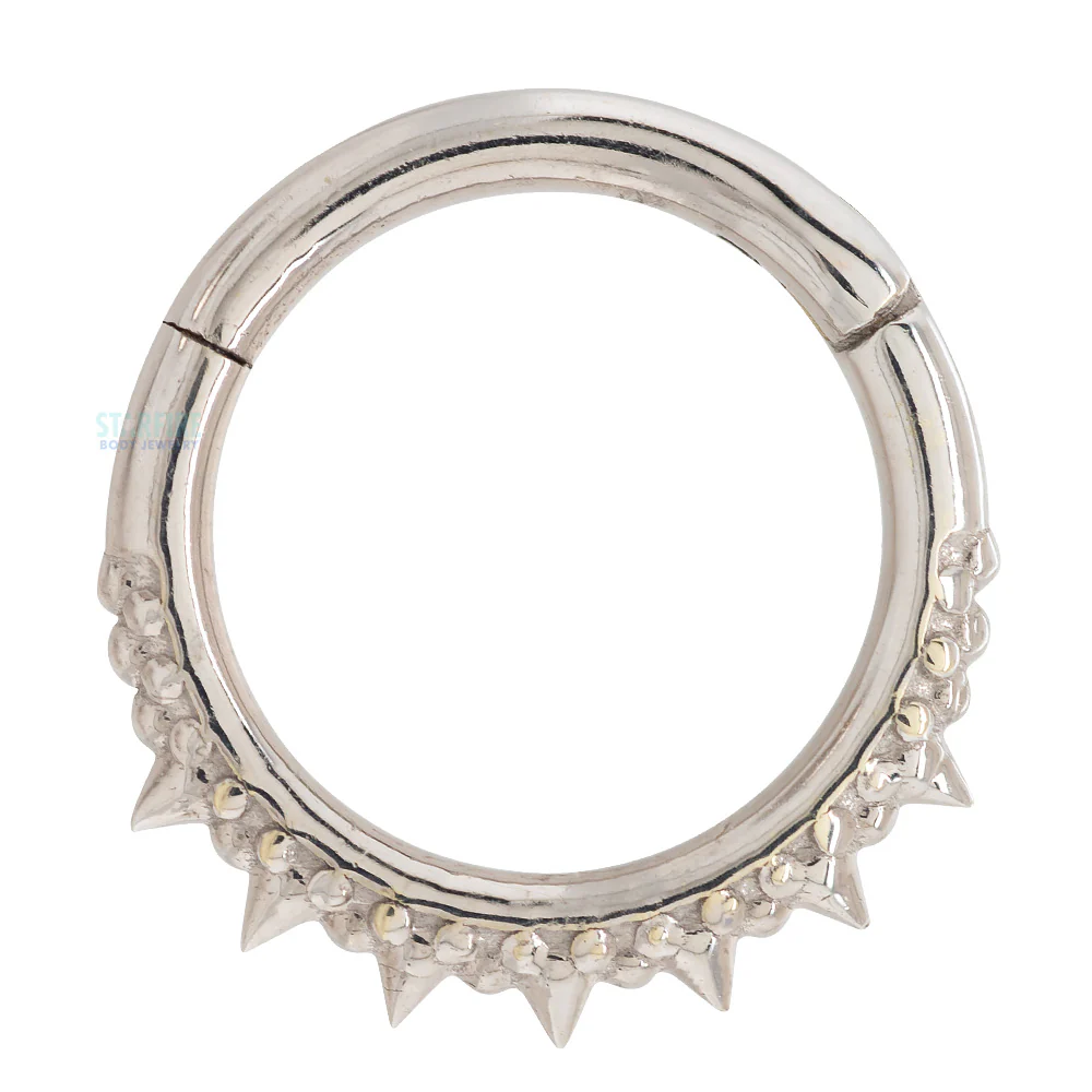 "Brooklyn" Hinge Ring / Clicker in Gold - Image 4