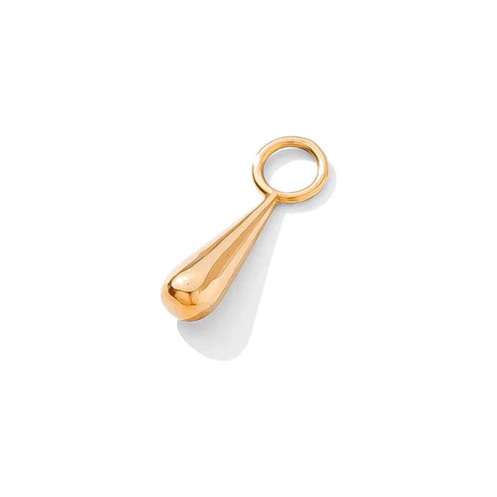 "Droplet" Charm in Gold - Image 2