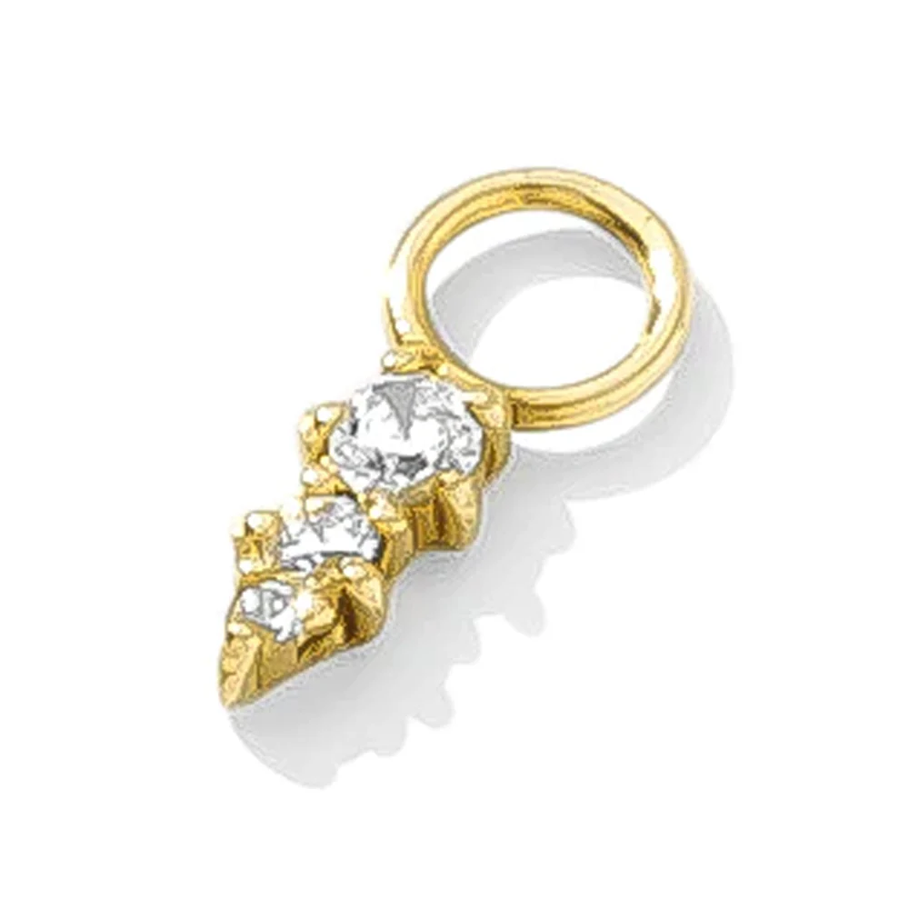 "Fey" Charm in Gold with Gemstones - Image 2