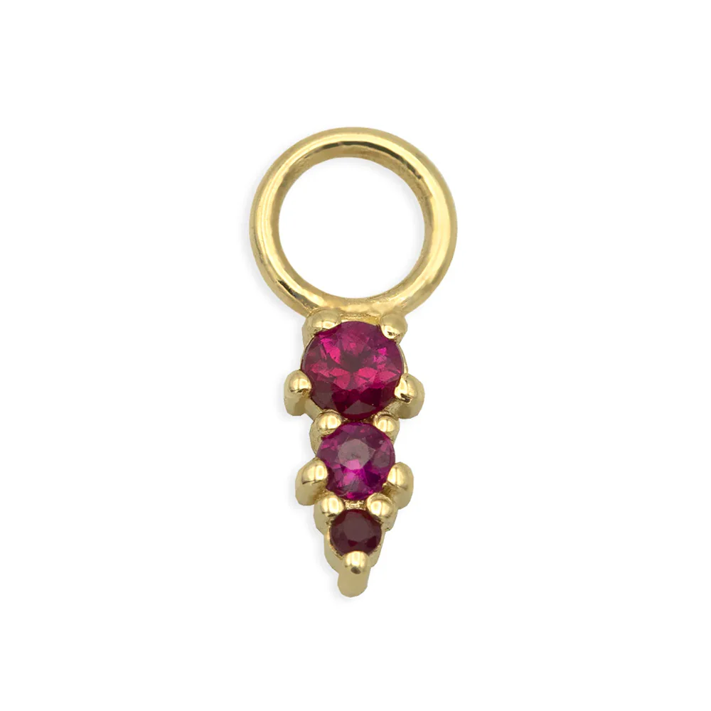 "Fey" Charm in Gold with Gemstones - Image 7
